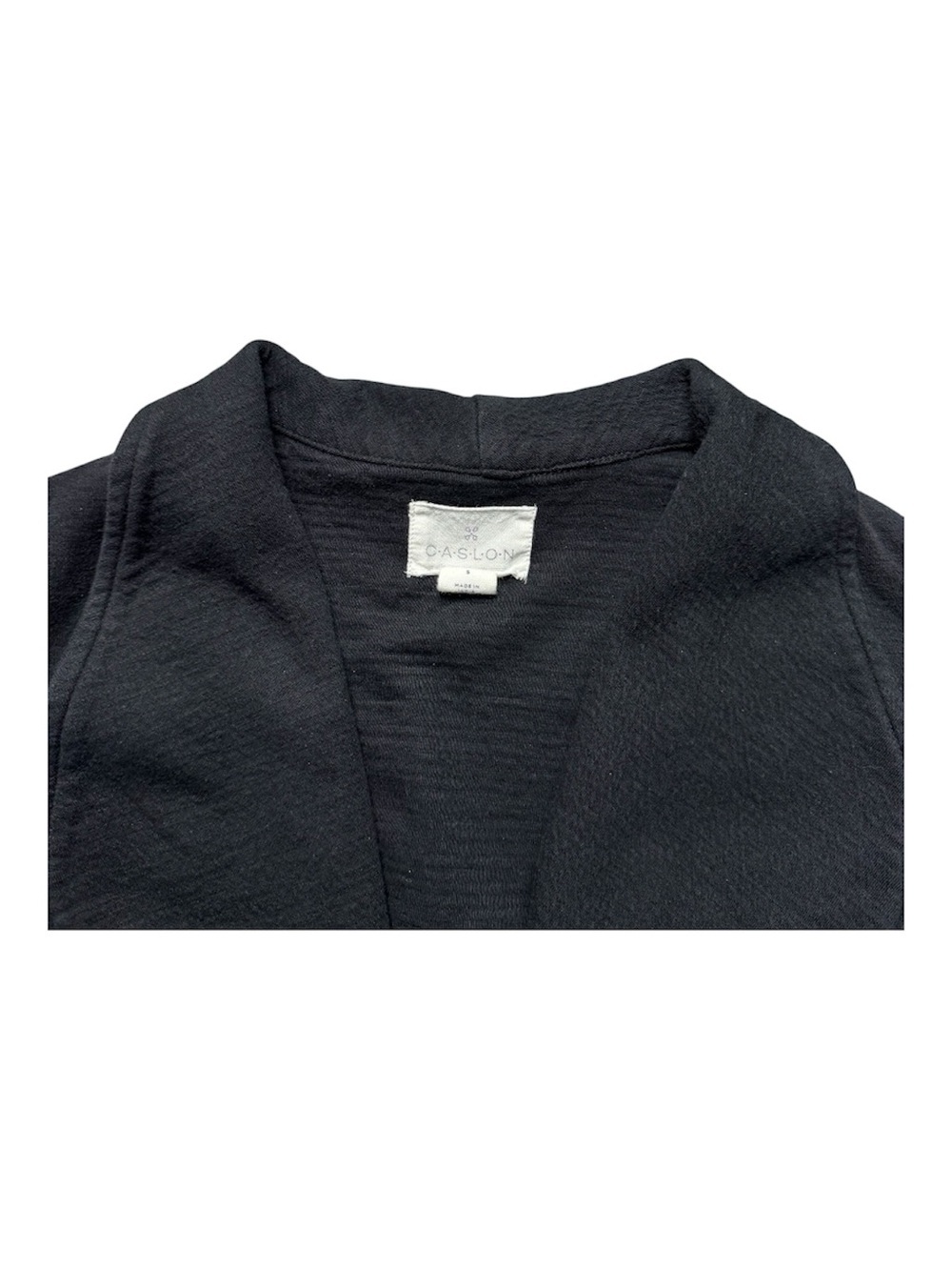 Caslon Black Open-Front Cardigan Size S - Office Jacket Business Casual - Picture 3 of 5